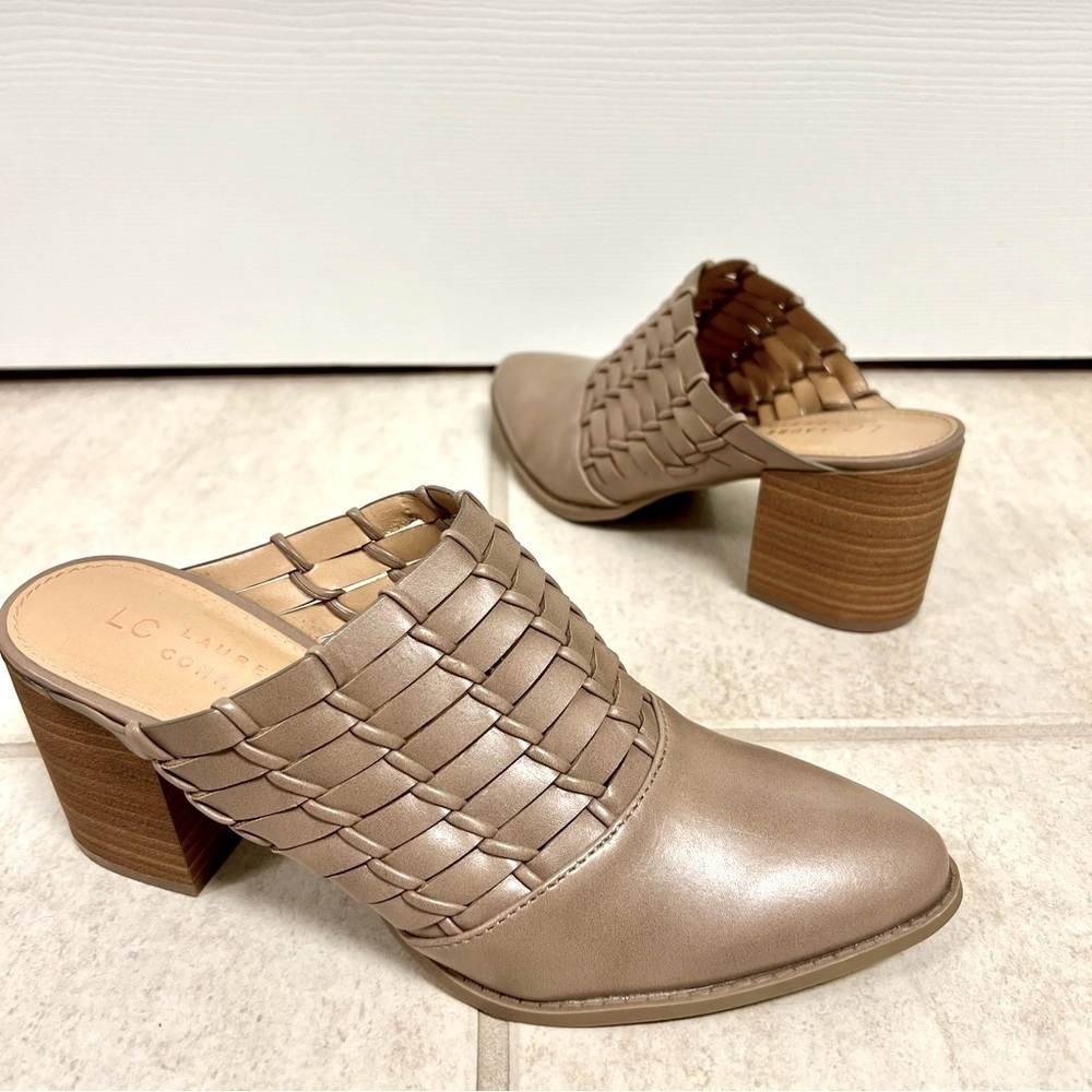 LC Lauren Conrad River Birch Women Mules in Taupe women’s size 8M pointed toes